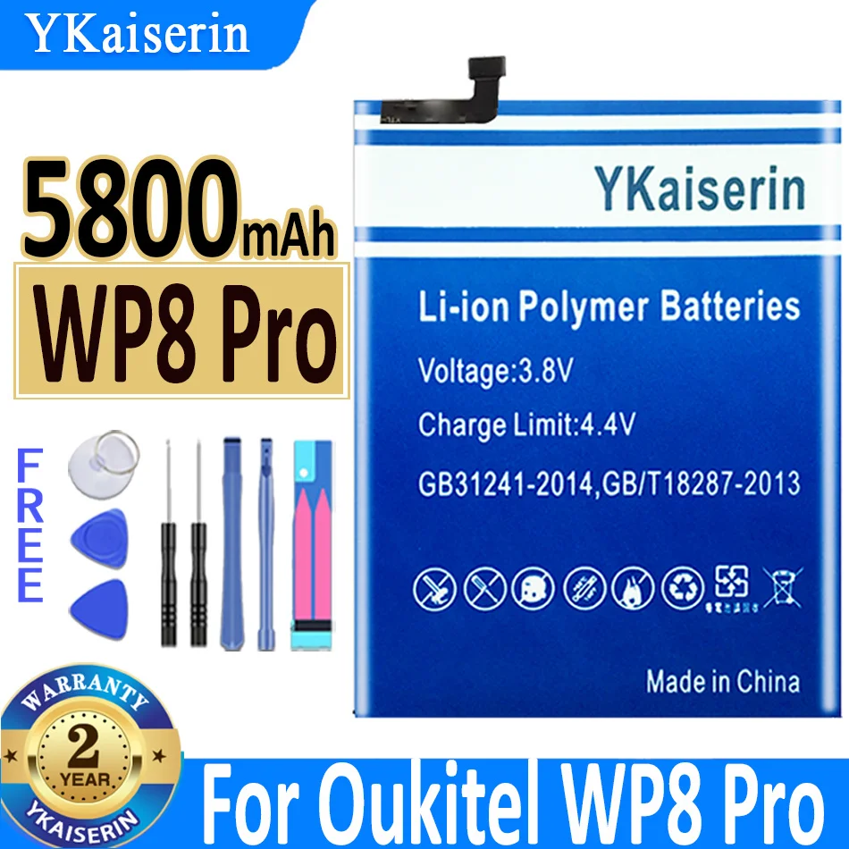 5800mAh YKaiserin Battery For Oukitel WP8 Pro WP8Pro 6.49 inch Mobile Phone Bateria
5800mAh YKaiserin Battery For Oukitel WP8 Pro WP8Pro 6.49 inch Mobile Phone Bateria