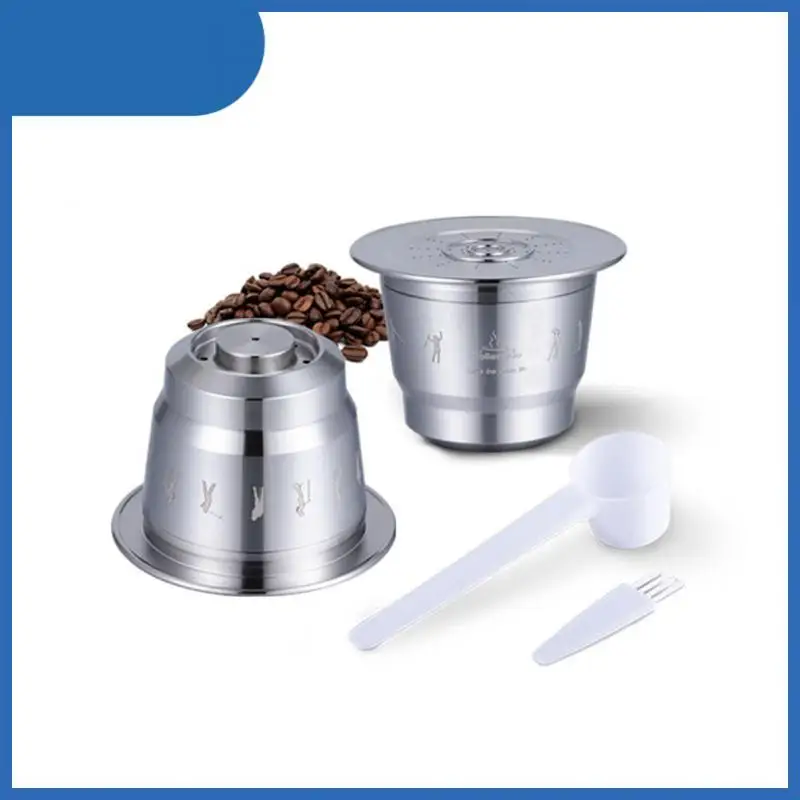 

Многоразовые фильтры для кофе, капсулы из нержавеющей стали для кофеварки Эспрессо, многоразовые фильтры для кофемашины Nespresso