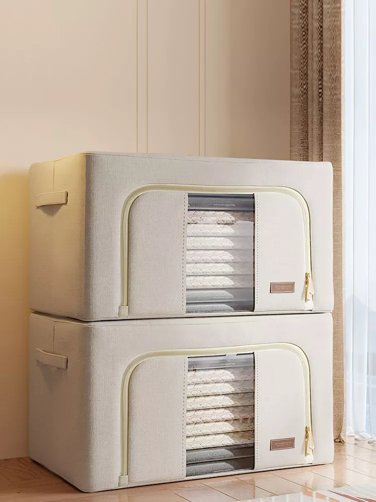 Fabric Foldable Storage Organizer Large Capacity Home Storage Box for Clothes Quilt Blanket Wardrobe Clothing Organizer 
Fabric Foldable Storage Organizer Large Capacity Home Storage Box for Clothes Quilt Blanket Wardrobe Clothing Organizer