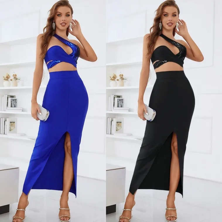 2022 Summer High Quality 2 Colors Women Sexy Sleeveless Package Hip 2 Piece Dress Celebrate Evening Party Dress Rayon Bandge
2022 Summer High Quality 2 Colors Women Sexy Sleeveless Package Hip 2 Piece Dress Celebrate Evening Party Dress Rayon Bandge