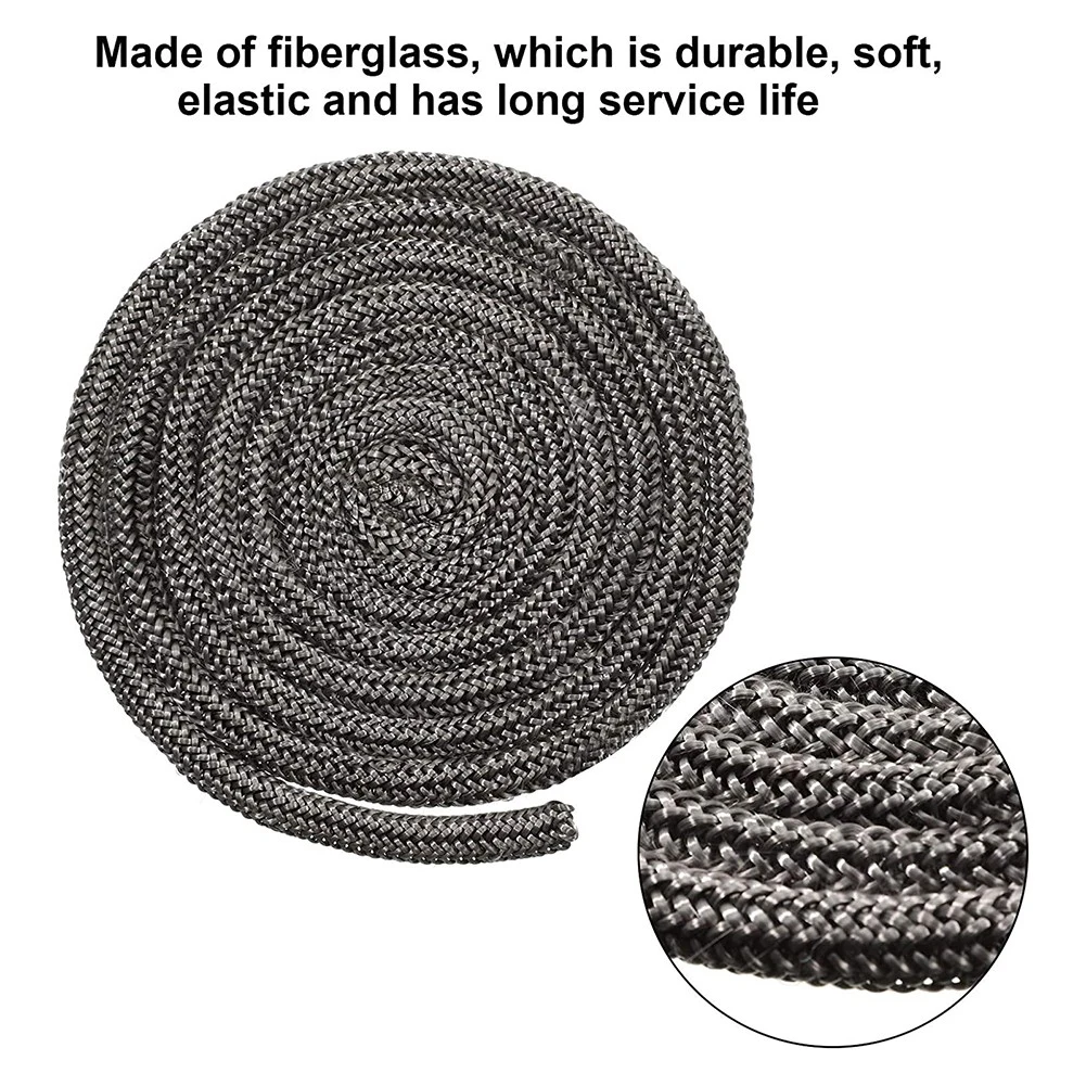 18/20mm Black Gasket Cord Stove Door Fireplace Cord 2m Fiberglass High Temperature Woodburner Sealing Rope Replacement
18/20mm Black Gasket Cord Stove Door Fireplace Cord 2m Fiberglass High Temperature Woodburner Sealing Rope Replacement