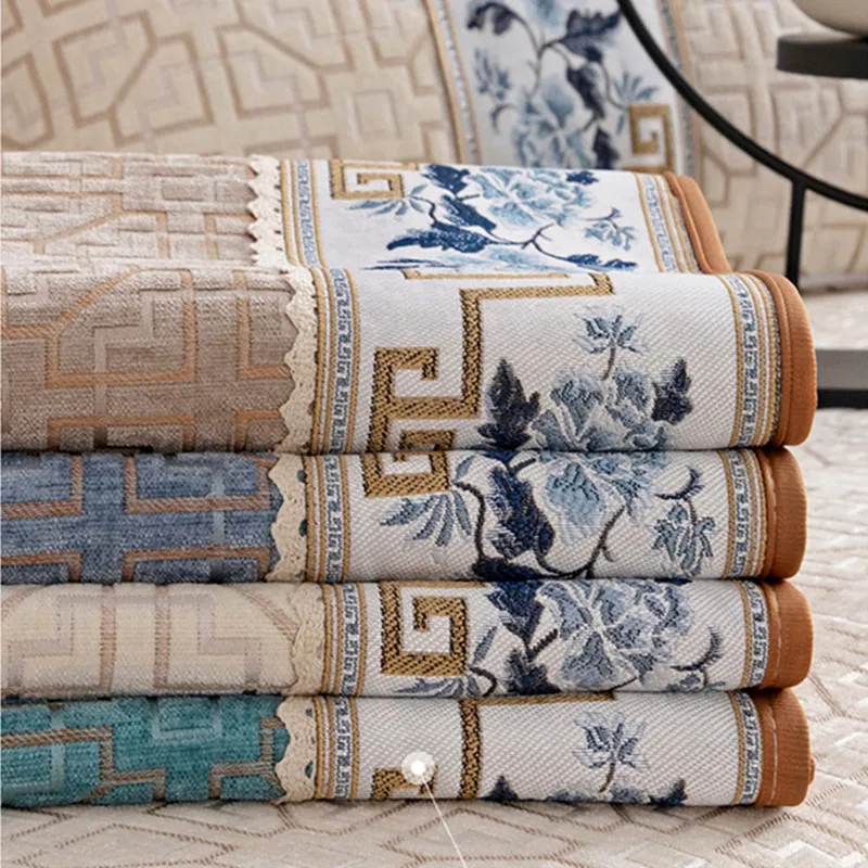 Chinese Style Sofa Cushion Embroidery Sofa Case Cushion Chaise Longue Cover Chenille Sofa Towel for Living Room
Chinese Style Sofa Cushion Embroidery Sofa Case Cushion Chaise Longue Cover Chenille Sofa Towel for Living Room