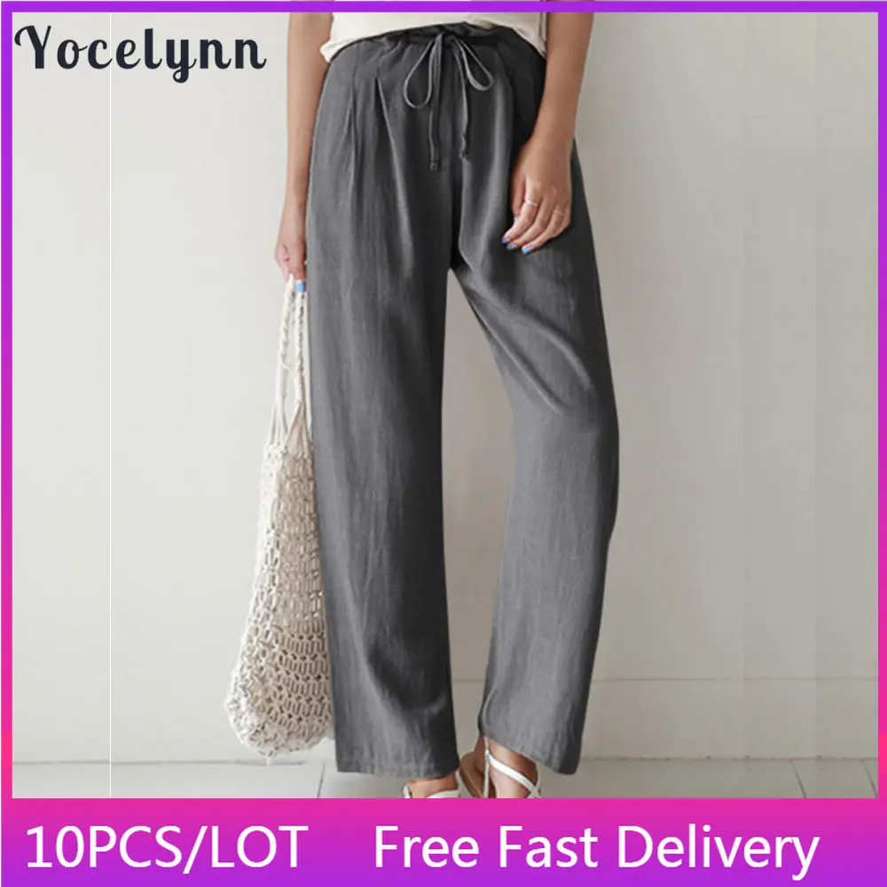 6PCS Wholesale Items for Resale In Bulk Wide Leg Pants Women Vintage Cotton Linen Pants Long Trousers Casual Straight Pants
6PCS Wholesale Items for Resale In Bulk Wide Leg Pants Women Vintage Cotton Linen Pants Long Trousers Casual Straight Pants