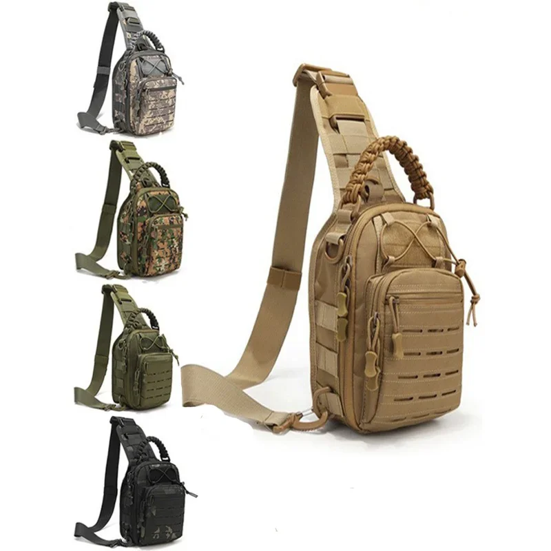 

Военная Тактическая Сумка на плечо, слинг-рюкзак 900D из ткани Оксфорд для мужчин, уличная нагрудная сумка для скалолазания, кемпинга, рыбалки, треккинга, армейская сумка