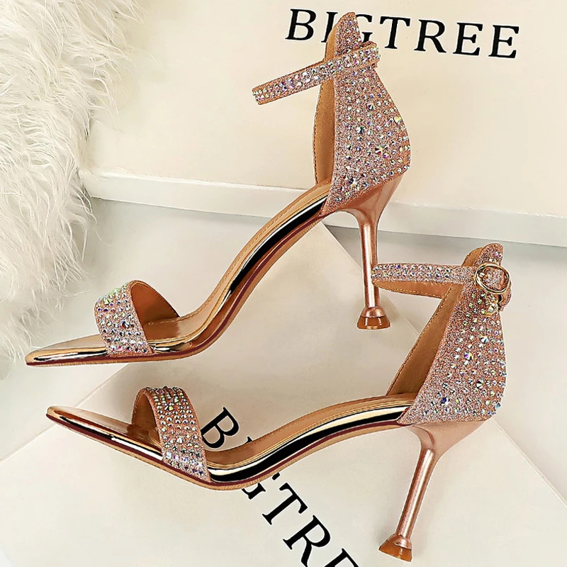 Shoes Rhinestone High Heels Women Pumps Sexy Kitten Heels Party Shoes Open Toe Women Sandals Heel Stiletto Wedding Shoes
Shoes Rhinestone High Heels Women Pumps Sexy Kitten Heels Party Shoes Open Toe Women Sandals Heel Stiletto Wedding Shoes