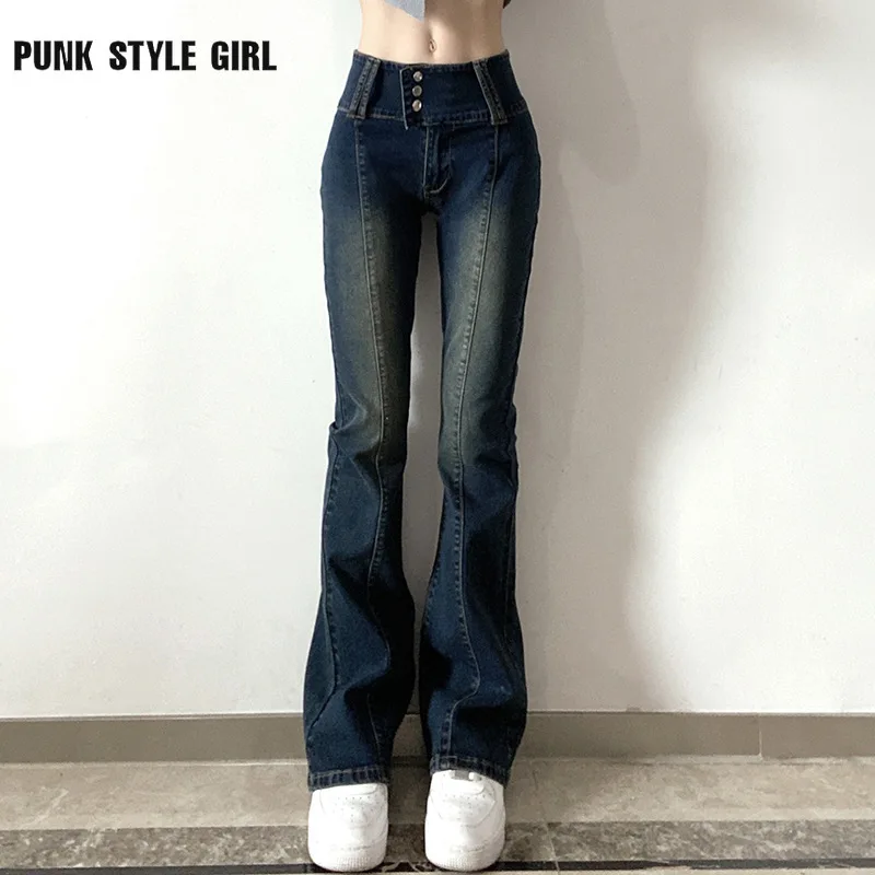 Женские винтажные джинсы, узкие брюки Y2k в стиле гранж 90-х годов, брюки прямого покроя в стиле хиппи, одежда Goblincore
Женские винтажные джинсы, узкие брюки Y2k в стиле гранж 90-х годов, брюки прямого покроя в стиле хиппи, одежда Goblincore