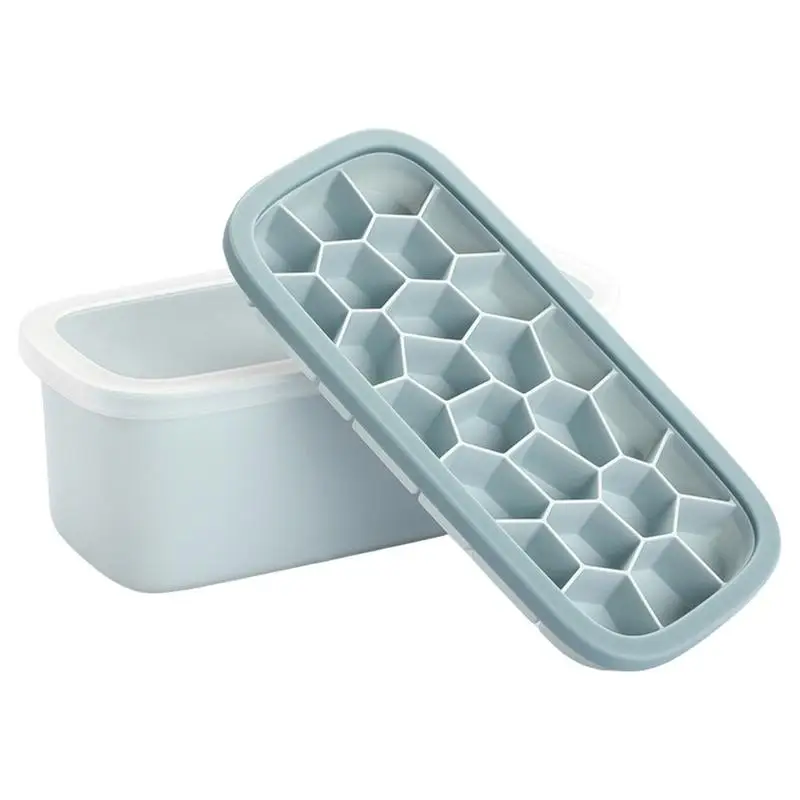 Cavity Ice Cube Tray Creative Hive-Shape Ice Box Reusable Silicone Cooler Ice Mold With Lid Fruit Juice Freezer Box Summer
Cavity Ice Cube Tray Creative Hive-Shape Ice Box Reusable Silicone Cooler Ice Mold With Lid Fruit Juice Freezer Box Summer