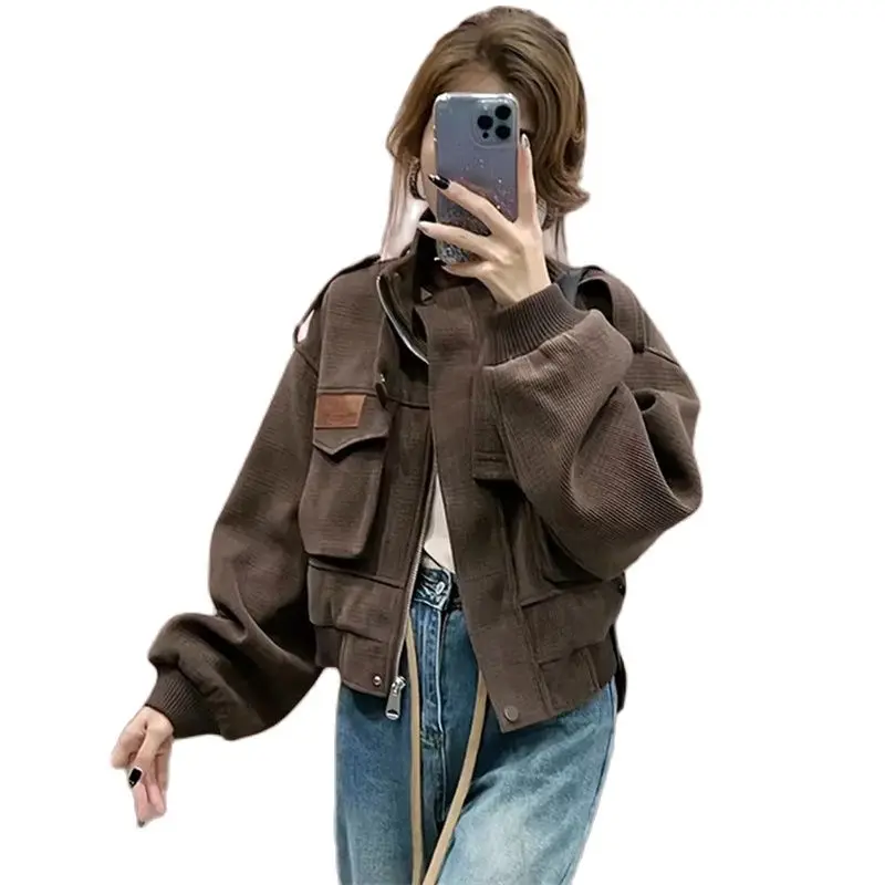 Streetwear Short Coats For Women's Clothing 2023 Spring Autumn New Casual Baseball Suit Work Jackets Female Outerwear BC500
Streetwear Short Coats For Women's Clothing 2023 Spring Autumn New Casual Baseball Suit Work Jackets Female Outerwear BC500
