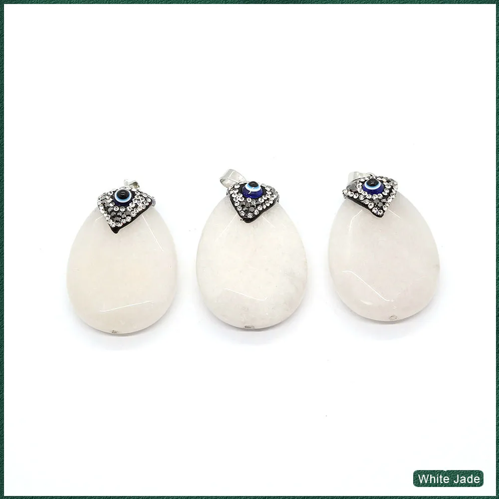 White Jade Oval with Diamond Pendant 30x45mm Diy Charms for Jewelry Making Women's Earrings Charm Necklace Accessories 1pcs
White Jade Oval with Diamond Pendant 30x45mm Diy Charms for Jewelry Making Women's Earrings Charm Necklace Accessories 1pcs