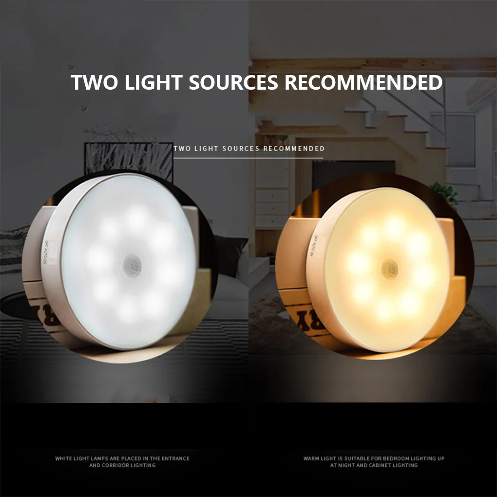 LED Night Lights Sensor Light Light-operated Charging Wardrobe Bedside Table Night-lights Lamp Kitchen Dorm With
LED Night Lights Sensor Light Light-operated Charging Wardrobe Bedside Table Night-lights Lamp Kitchen Dorm With