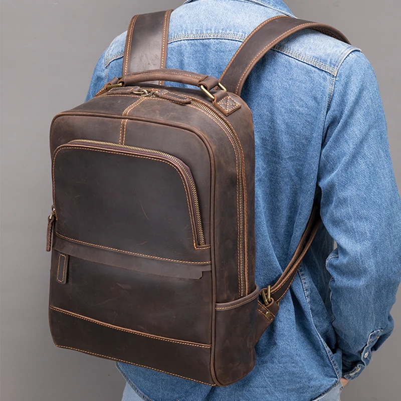 Рюкзак AETOO мужской кожаный, ранец из кожи Крейзи Хорс в стиле ретро, сумка из воловьей кожи, большая вместимость, для путешествий, в европейск...
Рюкзак AETOO мужской кожаный, ранец из кожи Крейзи Хорс в стиле ретро, сумка из воловьей кожи, большая вместимость, для путешествий, в европейск...