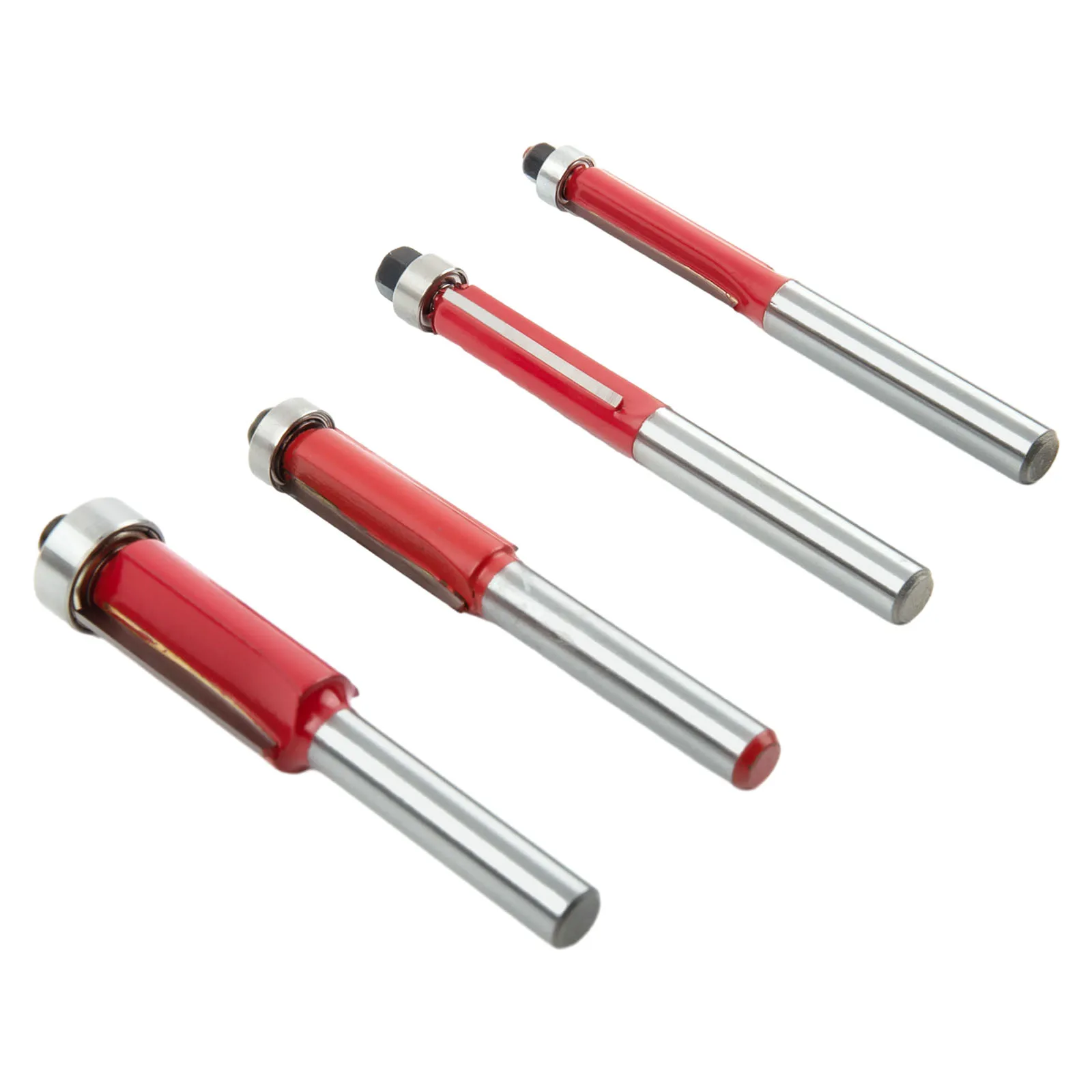 Brand New Router Bit Woodworking 1/4handle 1/4inch Shank 4pcs/set Cemented Carbide Equipment Flush Trim Power Tools
Brand New Router Bit Woodworking 1/4handle 1/4inch Shank 4pcs/set Cemented Carbide Equipment Flush Trim Power Tools