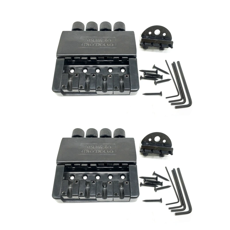 2 Set 4 String Headless Bass Guitar Bridge System Electric Bass Part For Headless Electric Bass Replacement
2 Set 4 String Headless Bass Guitar Bridge System Electric Bass Part For Headless Electric Bass Replacement
