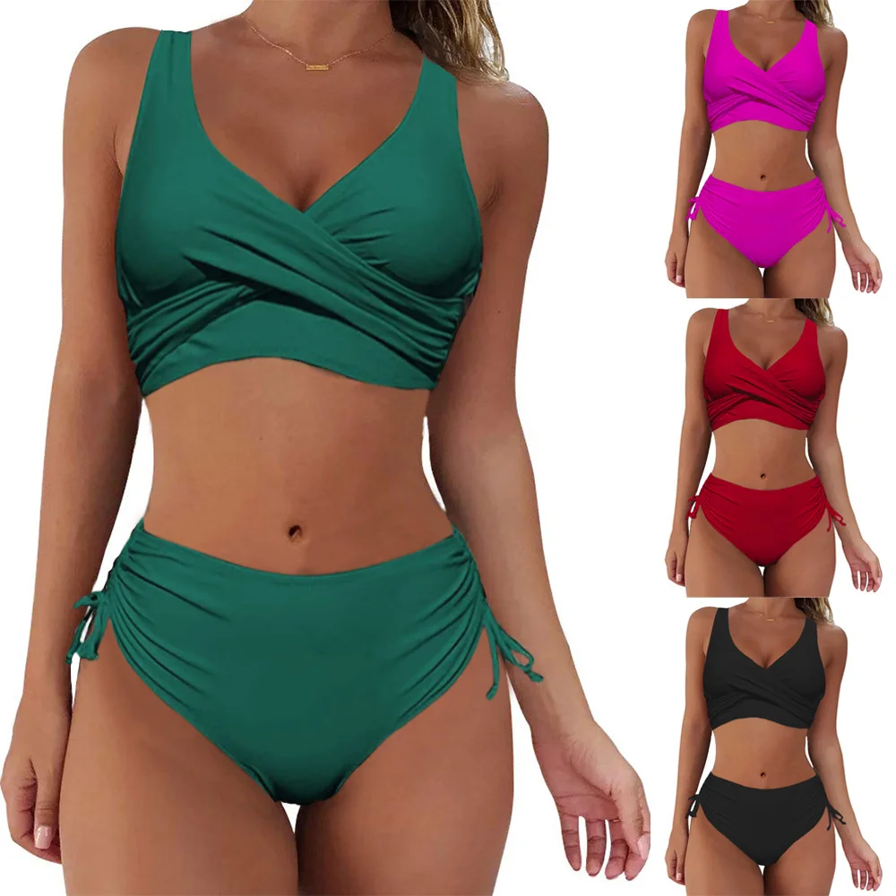 Women Two Piece Vintage Swimsuit Retro Ruched High Waist Tummy Control Bikini Set Swimwear Bathing suit for Girls
Women Two Piece Vintage Swimsuit Retro Ruched High Waist Tummy Control Bikini Set Swimwear Bathing suit for Girls