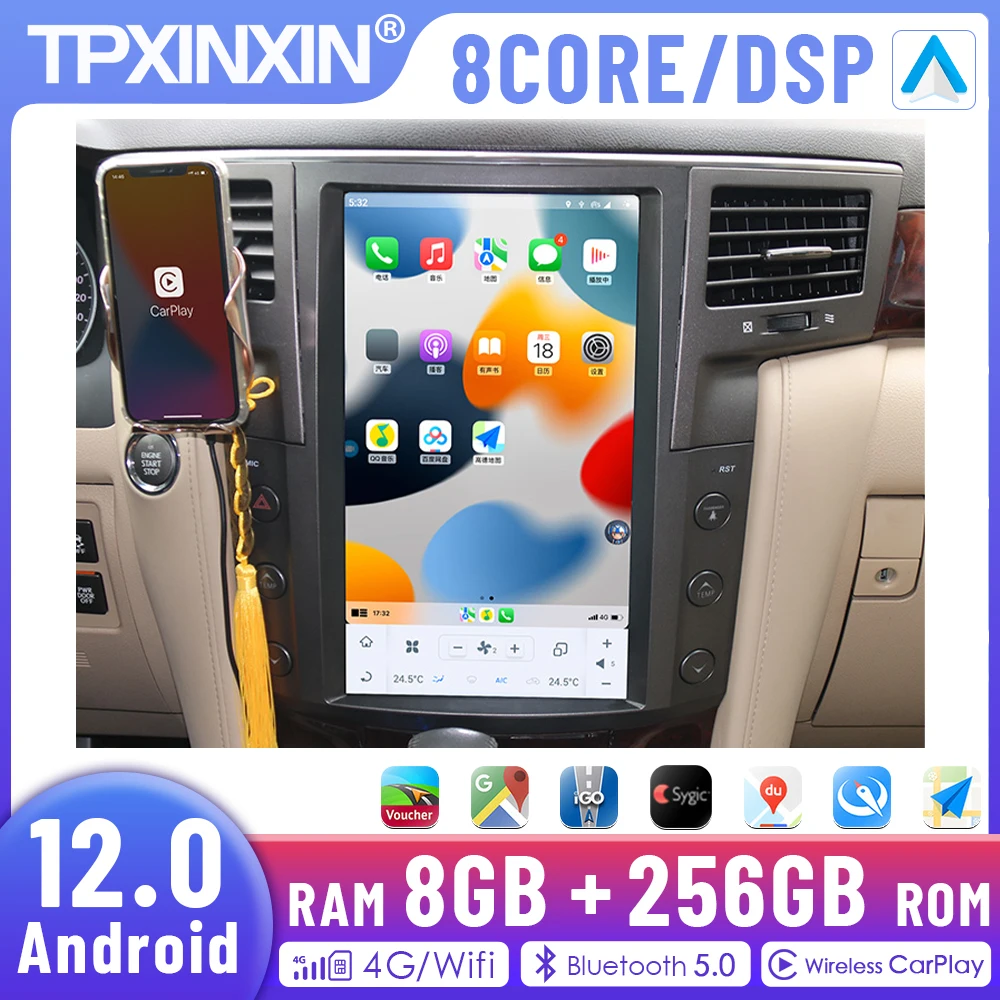 Автомобильный мультимедийный плеер 2 Din, Android 12,0, 8 + 256G, для Lexus LX570 2007-2015, стерео, GPS-навигация, радио, головное устройство Carplay
Автомобильный мультимедийный плеер 2 Din, Android 12,0, 8 + 256G, для Lexus LX570 2007-2015, стерео, GPS-навигация, радио, головное устройство Carplay