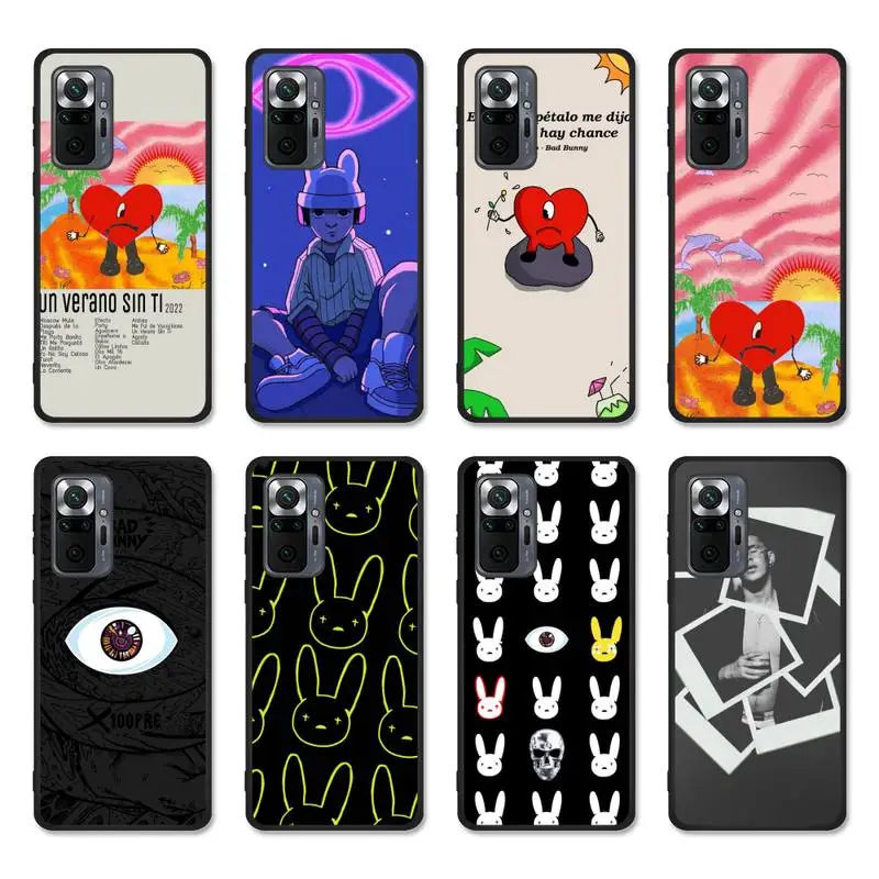 Bad Bunny Soft Phone Case For Redmi Note 11 10 9 8 6 Por 10T 9s 8T 5 5A 4 Funda Silicone Cover
Bad Bunny Soft Phone Case For Redmi Note 11 10 9 8 6 Por 10T 9s 8T 5 5A 4 Funda Silicone Cover