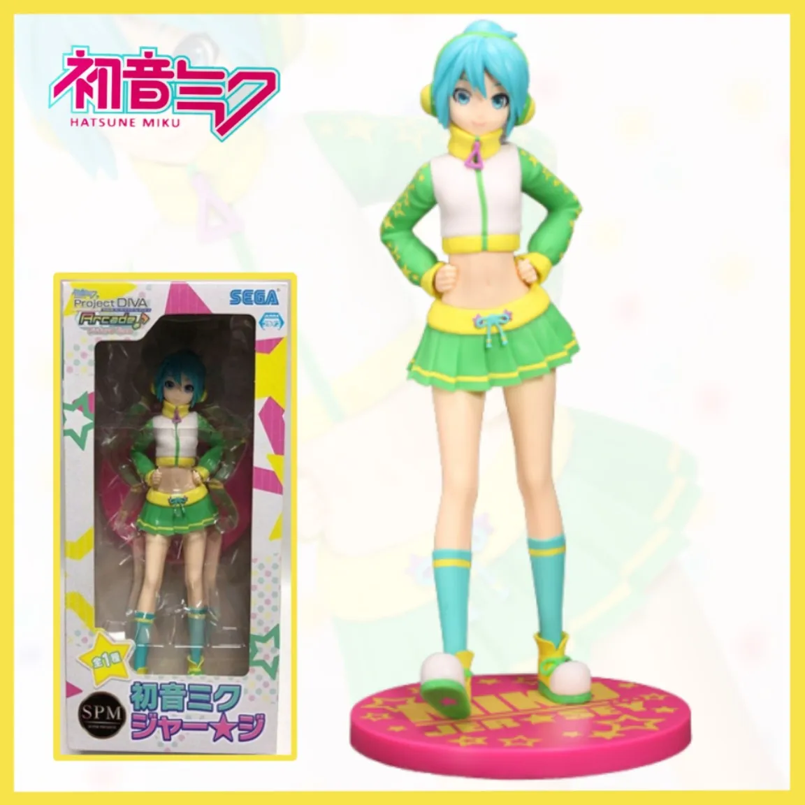Новый Sega оригинальный Hatsune Miku Аниме Фигурка Miku Джерси Ver. Японская версия, фигурка из ПВХ 24 см, модель, игрушки, подарки
Новый Sega оригинальный Hatsune Miku Аниме Фигурка Miku Джерси Ver. Японская версия, фигурка из ПВХ 24 см, модель, игрушки, подарки