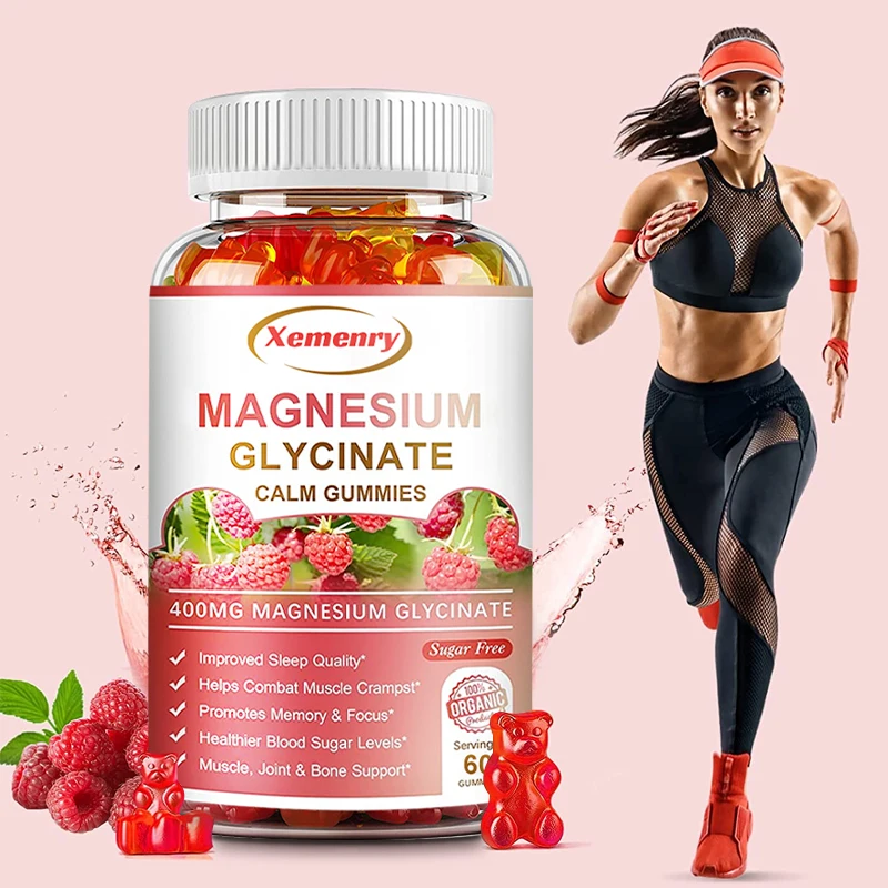 Natural Magnesium Glycinate Gummies with Vitamins, CoQ10 To Calm Mood and Support Sleep, Sugar Free Supplement
Natural Magnesium Glycinate Gummies with Vitamins, CoQ10 To Calm Mood and Support Sleep, Sugar Free Supplement