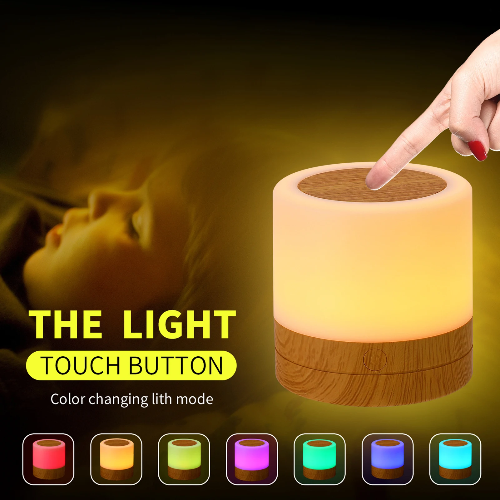 Desktop Led Colorful Bedroom Bedside Portable Night Light Touching Control Room Decoration Lights with Remote-Controller Timer
Desktop Led Colorful Bedroom Bedside Portable Night Light Touching Control Room Decoration Lights with Remote-Controller Timer