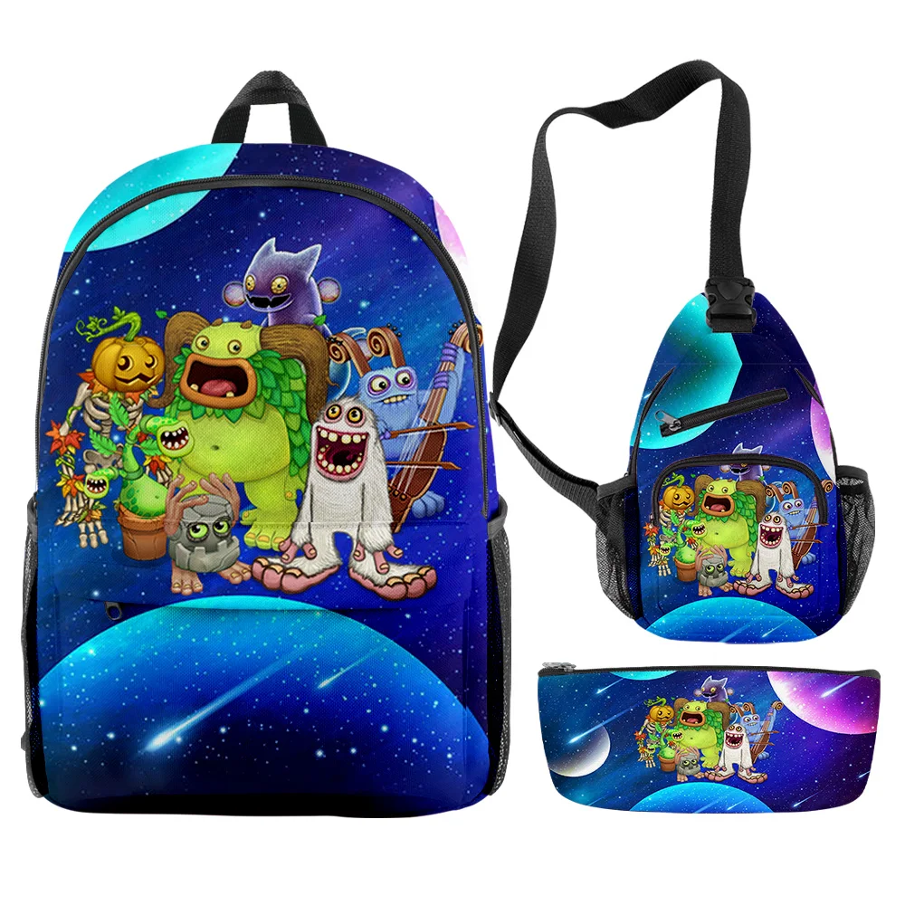 Creative Fashion my singing monsters 3D Print 3pcs/Set pupil School Bags Trendy Travel Laptop Backpack Chest Bag Pencil Case
Creative Fashion my singing monsters 3D Print 3pcs/Set pupil School Bags Trendy Travel Laptop Backpack Chest Bag Pencil Case
