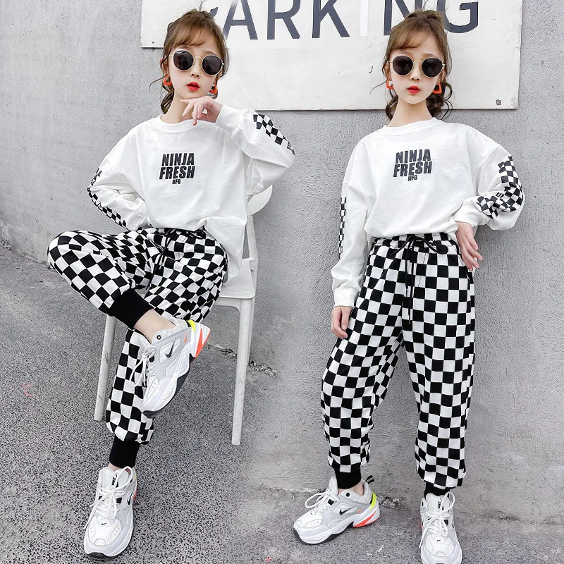 Teenager Girls Clothes Long Sleeve Letter Hoodie + Plaid Pants 2Pcs Sets for Girls Clothing Fashion Solid Kids Outfits 4-14 Y
Teenager Girls Clothes Long Sleeve Letter Hoodie + Plaid Pants 2Pcs Sets for Girls Clothing Fashion Solid Kids Outfits 4-14 Y