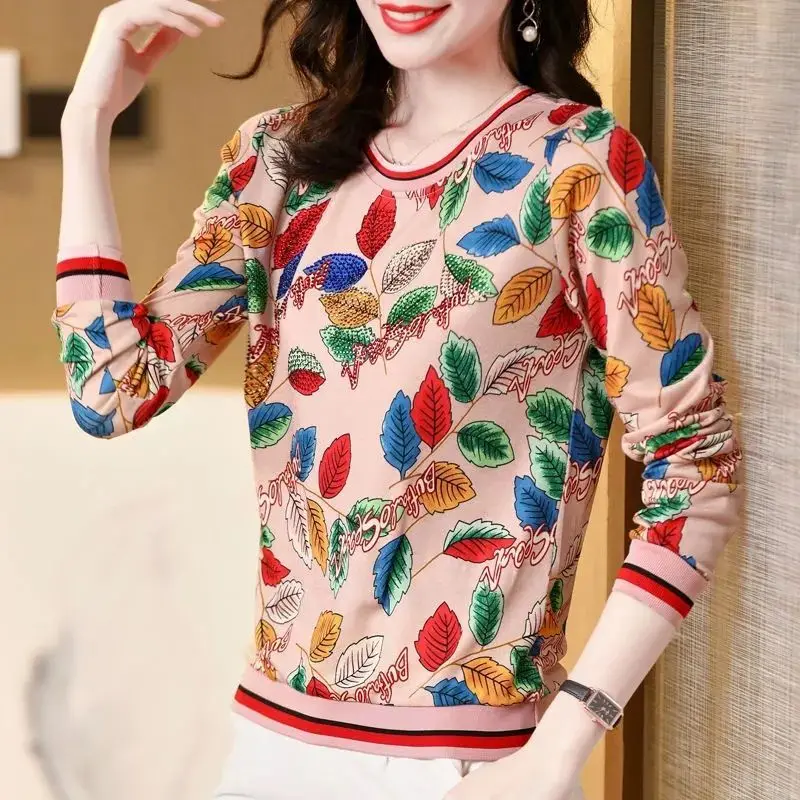 Long-sleeved 4XL Oversized Printed T-shirt Women's Autumn New Round Neck Loose Fashion Mother's Clothes Pullover Top
Long-sleeved 4XL Oversized Printed T-shirt Women's Autumn New Round Neck Loose Fashion Mother's Clothes Pullover Top