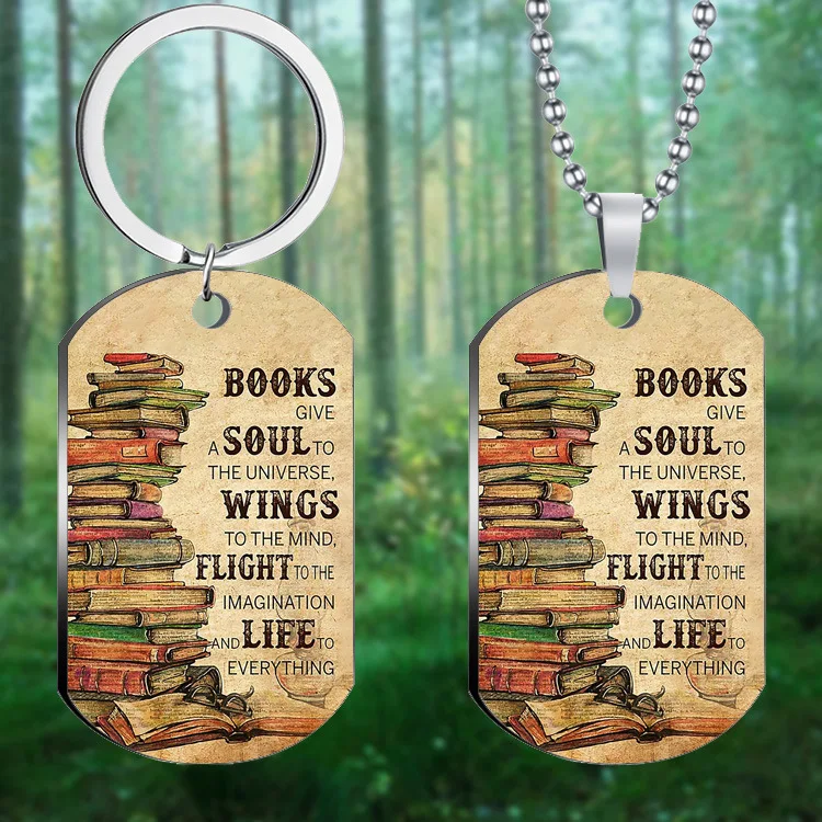 Новый цветной печатный военный бренд ювелирные изделия книги Модная книга ожерелье из нержавеющей стали брелок
Новый цветной печатный военный бренд ювелирные изделия книги Модная книга ожерелье из нержавеющей стали брелок