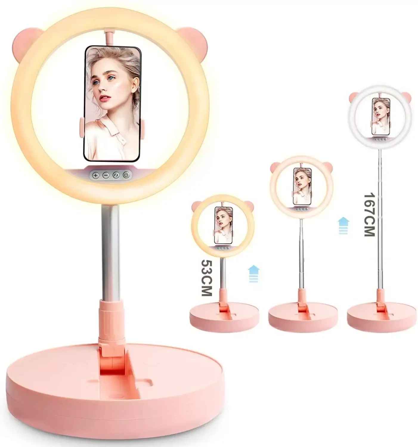 12" Selfie Ring Light Lamp LED Ring Light 12 inch with Foldable Stand Holder For YouTube TikTok Makeup Video Photography
12" Selfie Ring Light Lamp LED Ring Light 12 inch with Foldable Stand Holder For YouTube TikTok Makeup Video Photography