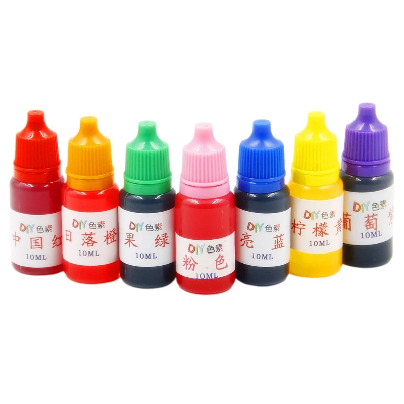 7 Vibrant Color High Concentrated Alcohol-Based Ink Pigment Epoxy Resin Paint Colour Dye Great for Resin Coaster Making 
7 Vibrant Color High Concentrated Alcohol-Based Ink Pigment Epoxy Resin Paint Colour Dye Great for Resin Coaster Making