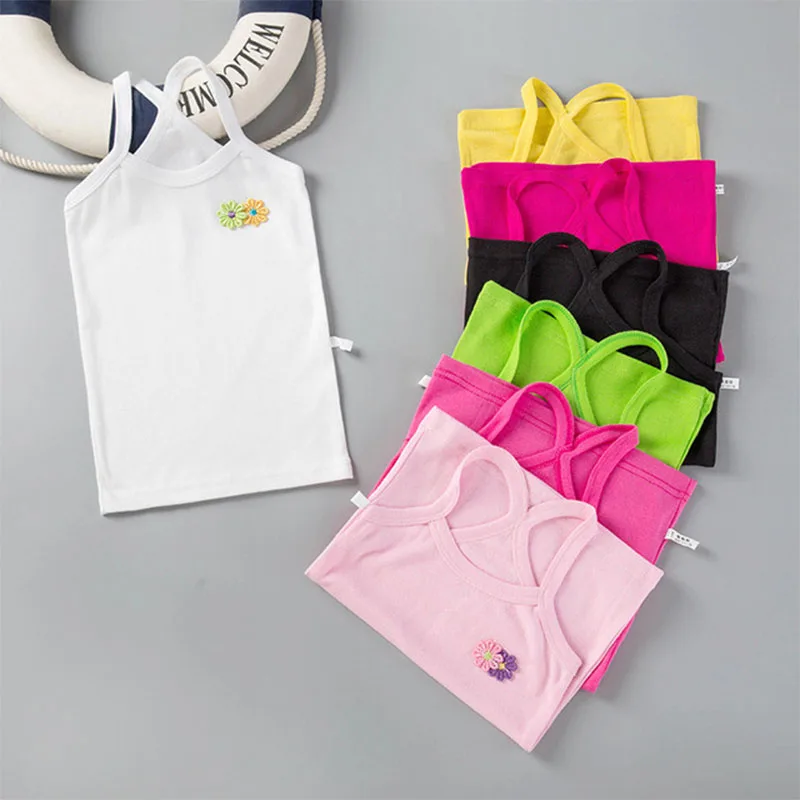 Cotton Tees Top Clothes Kids Tanks 2-12Year Baby Girls Vest Tshirts Summer 2022 Singlet Vest Tops For Children Solid
Cotton Tees Top Clothes Kids Tanks 2-12Year Baby Girls Vest Tshirts Summer 2022 Singlet Vest Tops For Children Solid