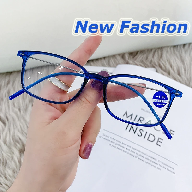 Men Women Full Frame Reading Glasses Laides Square Anti-radiation Computer Eyeglasses Vintage Presbyopia Eyewear with Diopter
Men Women Full Frame Reading Glasses Laides Square Anti-radiation Computer Eyeglasses Vintage Presbyopia Eyewear with Diopter