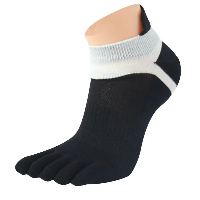 

Мужские носки с пятью пальцами из чистого хлопка, спортивные дышащие удобные мужские спортивные бриджи для бега