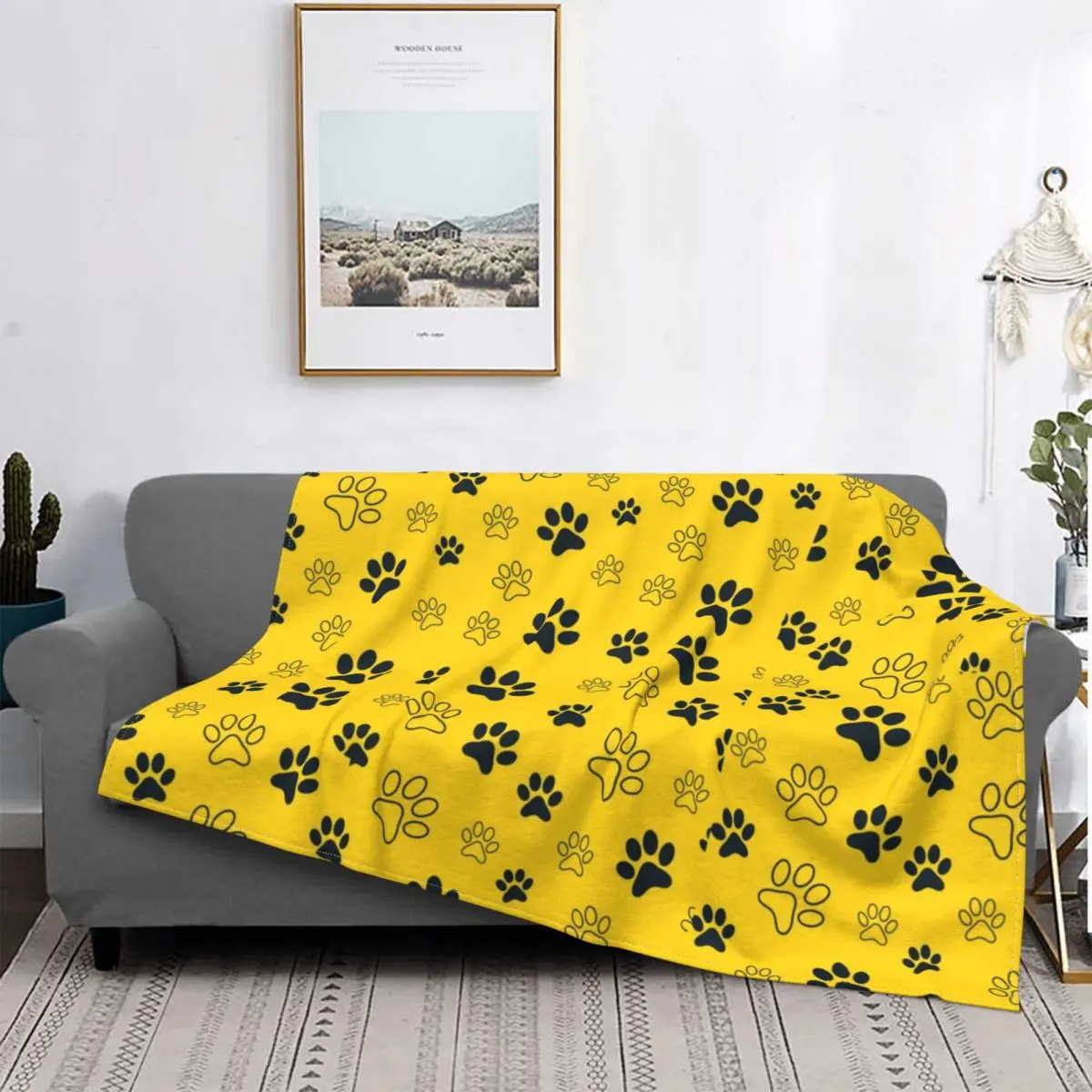 3D Printed Dog Footprints Blanket Paws Pet Plush Warmth Super Soft Flannel Fleece Blanket Bedding Bed Cover
3D Printed Dog Footprints Blanket Paws Pet Plush Warmth Super Soft Flannel Fleece Blanket Bedding Bed Cover