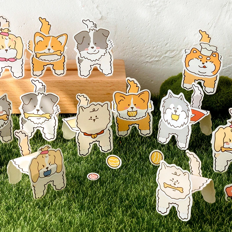 Dog Stickers Standing Puppy Series kawaii sticker Cute Cartoon Handbook DIY Decorative Material Painting scrapbooking material
Dog Stickers Standing Puppy Series kawaii sticker Cute Cartoon Handbook DIY Decorative Material Painting scrapbooking material