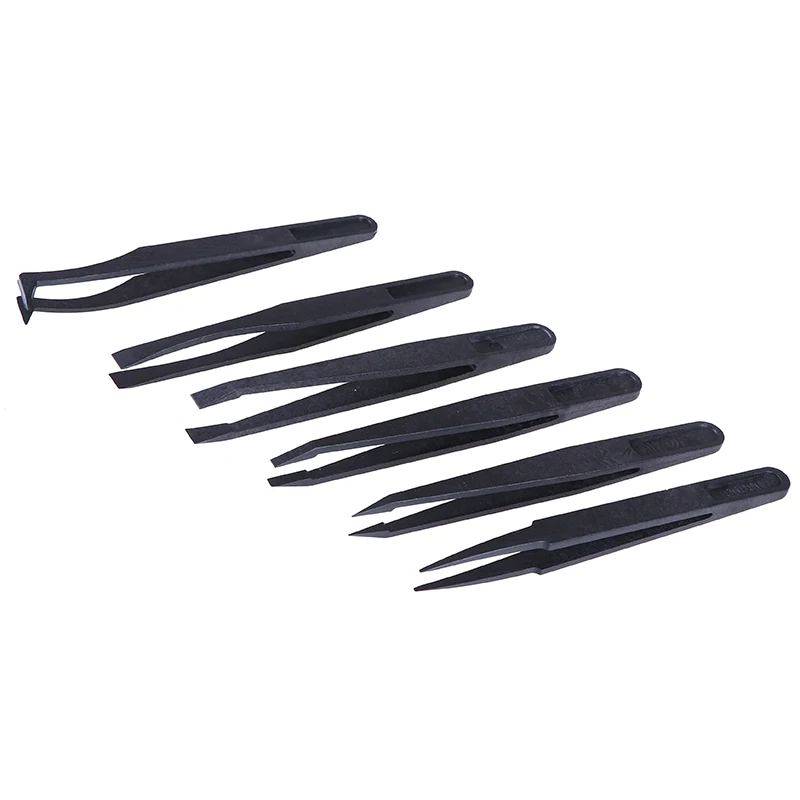 6pcs Stainless Steel Anti-static ESD Tweezers Industrial Precision Curved Straight Tweezers Repair Maintenance Tools
6pcs Stainless Steel Anti-static ESD Tweezers Industrial Precision Curved Straight Tweezers Repair Maintenance Tools