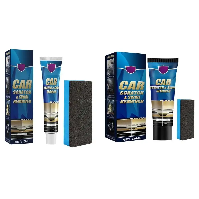 Car Scratch Repair Polishing Wax Kit Sponge Body Compound Cream Wax Car Body Compound Scratch Remover 15/60ml
Car Scratch Repair Polishing Wax Kit Sponge Body Compound Cream Wax Car Body Compound Scratch Remover 15/60ml