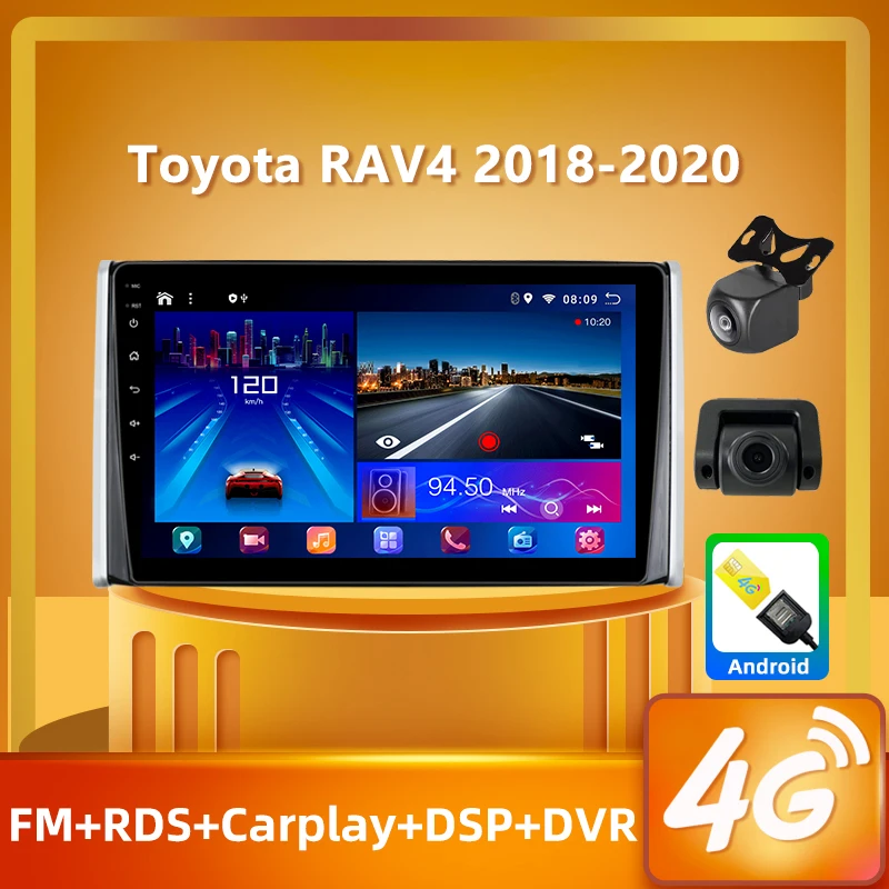 PEERCE For Toyota RAV4 XA50 2018 - 2020 Android 10 Carplay Car Radio Multimedia Video Player Navigation GPS No 2din 2 din DVD
PEERCE For Toyota RAV4 XA50 2018 - 2020 Android 10 Carplay Car Radio Multimedia Video Player Navigation GPS No 2din 2 din DVD
