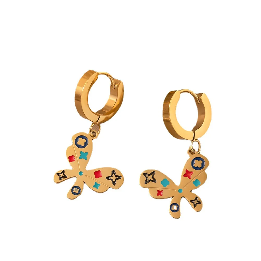 Artificial Gems Not Fade Color Butterfly Pendant Necklaces Set For Women Gold Titanium Steel Neck Chain Jewelry Gift for Girl
Artificial Gems Not Fade Color Butterfly Pendant Necklaces Set For Women Gold Titanium Steel Neck Chain Jewelry Gift for Girl