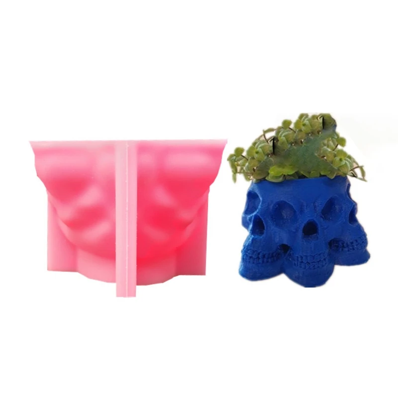 Overlapping Skulls Head Cement Flowerpot Epoxy Resin Mold Plant Pot Silicone Mould DIY Crafts Gypsum Plaster Mold
Overlapping Skulls Head Cement Flowerpot Epoxy Resin Mold Plant Pot Silicone Mould DIY Crafts Gypsum Plaster Mold