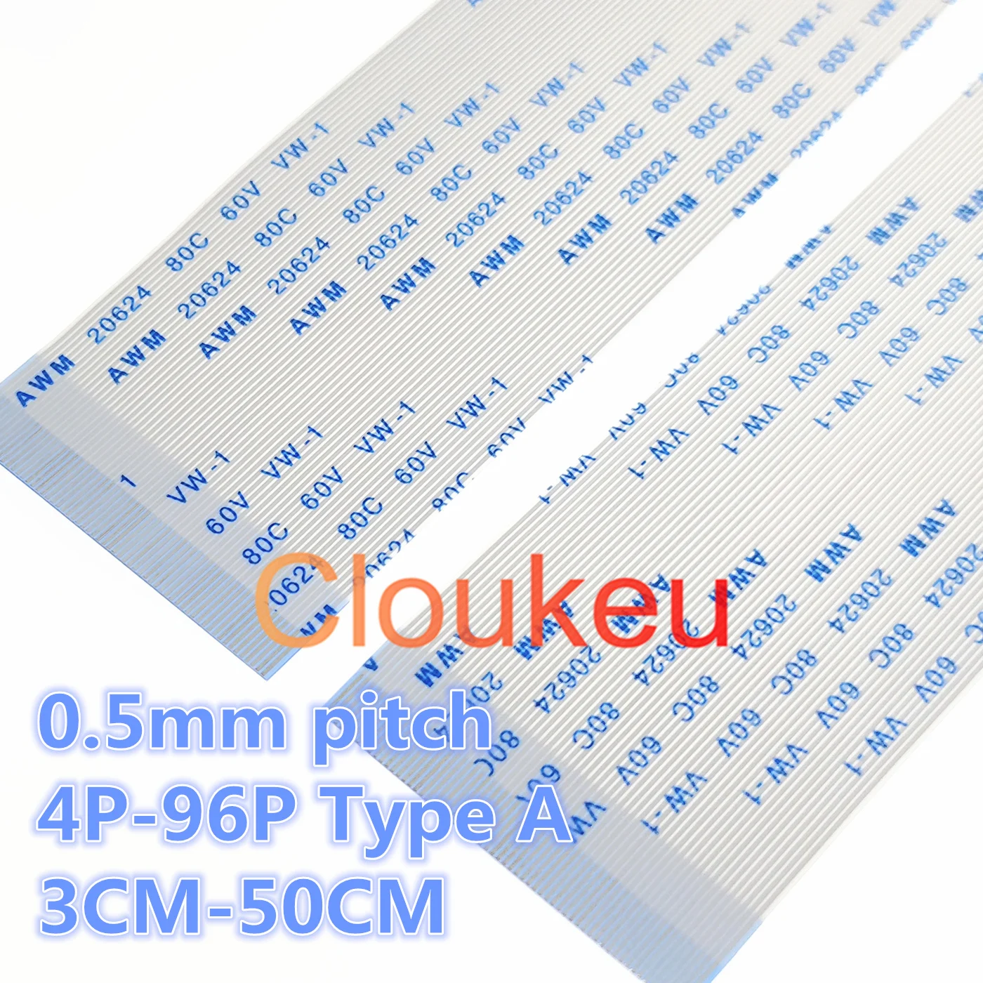 AWM 20624 80C 60V VW-1 FFC FPC Гибкий плоский кабель 0,5 мм 3 см-50 см 4P-96Pin тип A интерфейс одного направления
AWM 20624 80C 60V VW-1 FFC FPC Гибкий плоский кабель 0,5 мм 3 см-50 см 4P-96Pin тип A интерфейс одного направления
