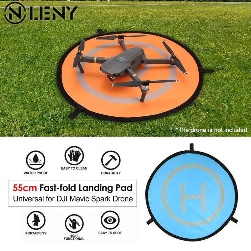 55/75/110cm Fast-fold Landing Pad Universal FPV Drone Parking Apron Foldable Pad For DJI Spark Mavic FPV Racing Drone Accessory
55/75/110cm Fast-fold Landing Pad Universal FPV Drone Parking Apron Foldable Pad For DJI Spark Mavic FPV Racing Drone Accessory