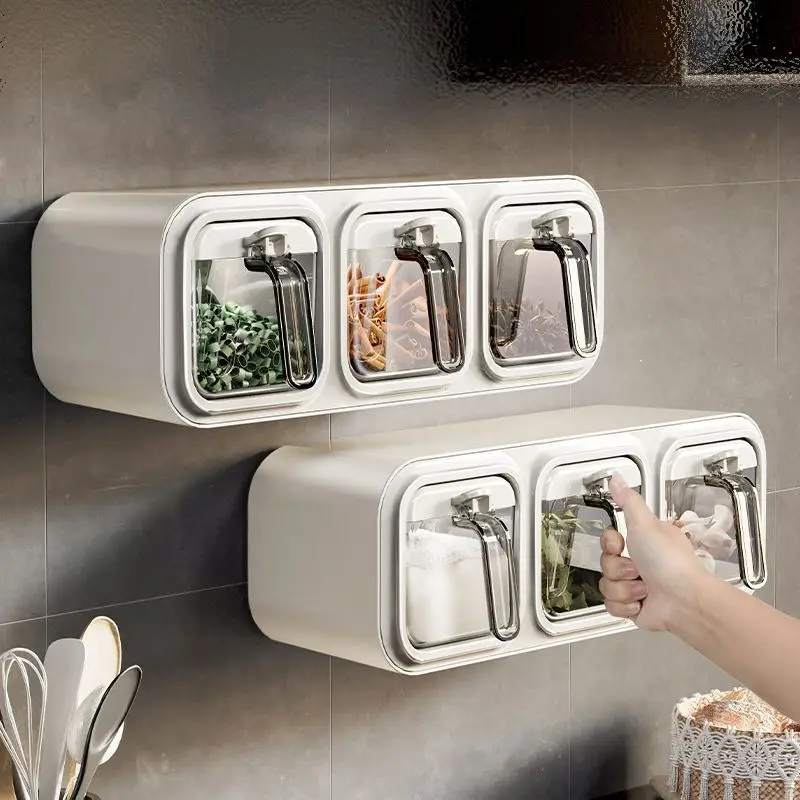 OIMG Kitchen Seasoning Pot Set, Wall-mounted Condiment Box Complimentary Spoon ,Placeable Desktop Spice Jar Set Large Capacity
OIMG Kitchen Seasoning Pot Set, Wall-mounted Condiment Box Complimentary Spoon ,Placeable Desktop Spice Jar Set Large Capacity