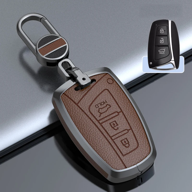 Чехол для автомобильного ключа из цинкового сплава из воловьей кожи, брелок для Hyundai Grandeur HG Sedan Santa Fe 3DM Grand SantaFe 2018 IX45 EQUUS Azera Genesis
Чехол для автомобильного ключа из цинкового сплава из воловьей кожи, брелок для Hyundai Grandeur HG Sedan Santa Fe 3DM Grand SantaFe 2018 IX45 EQUUS Azera Genesis