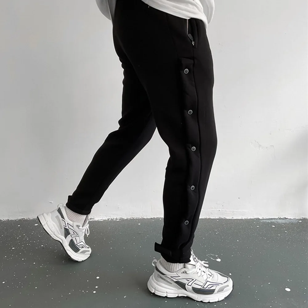 Fashion Men Casual Pants Solid Color Single Button Patchwork Full Length Cargo Pants Slim Spring Fall Punk Rock Pants For Men
Fashion Men Casual Pants Solid Color Single Button Patchwork Full Length Cargo Pants Slim Spring Fall Punk Rock Pants For Men