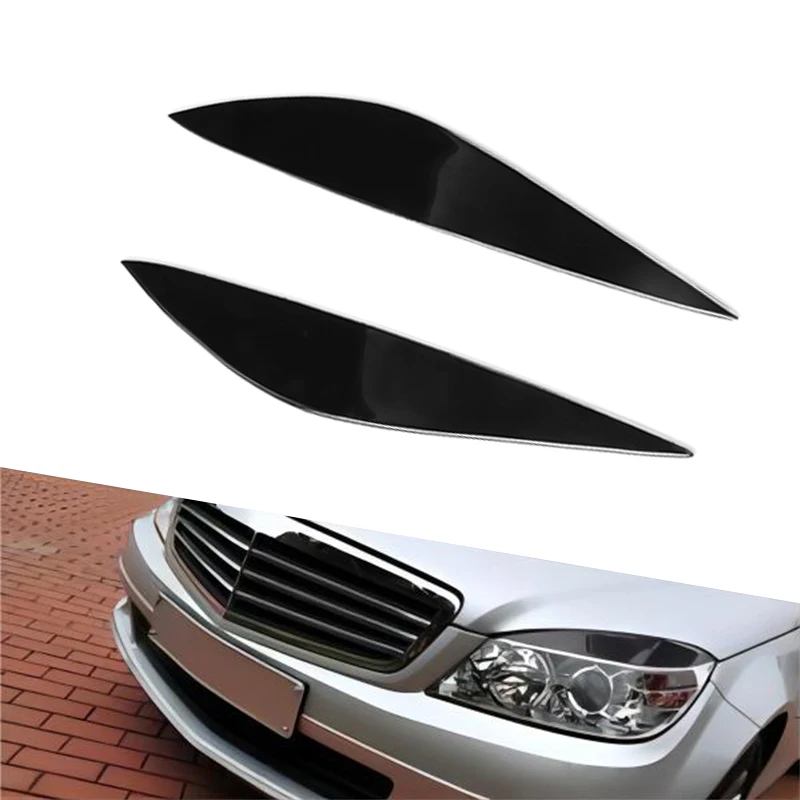 Автомобильные аксессуары для Mercedes Benz, C Класс W204 2008-2011, автомобильная фара, веки для бровей, наклейка из АБС, стикер для отделки, наклейка для тюнинга 
Автомобильные аксессуары для Mercedes Benz, C Класс W204 2008-2011, автомобильная фара, веки для бровей, наклейка из АБС, стикер для отделки, наклейка для тюнинга