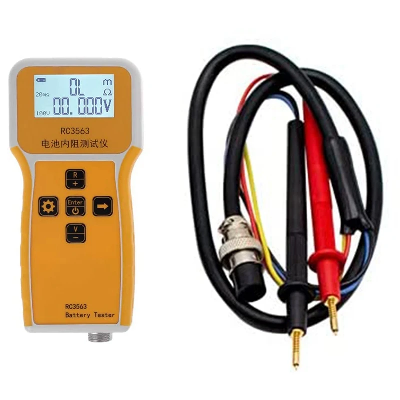 RC3563 Battery Internal Resistance Voltage 3-Digit Battery Tester True Four-Wire AC Lithium Lead-Acid Battery Detector
RC3563 Battery Internal Resistance Voltage 3-Digit Battery Tester True Four-Wire AC Lithium Lead-Acid Battery Detector