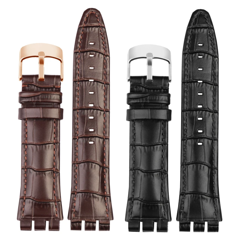 21mm High Quality Black Brown Genuine Leather WatchBand For Swatch YVS400 YVS451 YVB404 cCowhide Belt Strap men's Accessories
21mm High Quality Black Brown Genuine Leather WatchBand For Swatch YVS400 YVS451 YVB404 cCowhide Belt Strap men's Accessories