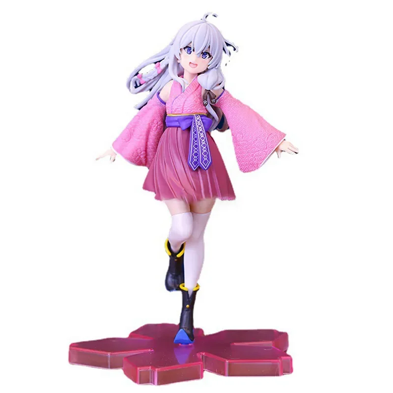 

20cm Anime Wandering Witch The Journey Of Elaina Action Figure Elaina Kimono Kawaii Girl PVC Collectible Model Doll Toys BOX