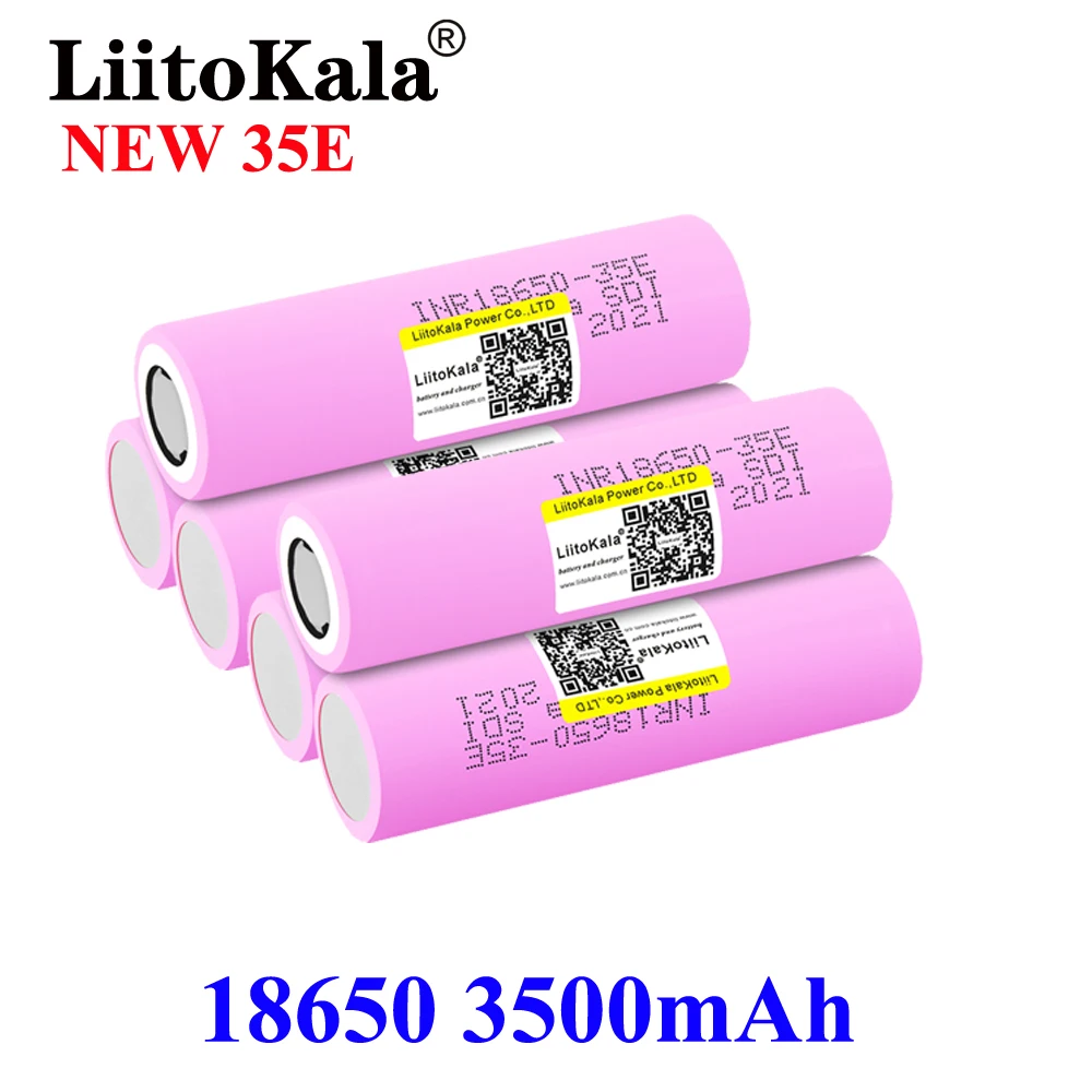 NEWCE NEW Liitokala 35E original power 18650 lithium battery 3500mAh 3.7v 25A high power INR18650 for electrical tools
NEWCE NEW Liitokala 35E original power 18650 lithium battery 3500mAh 3.7v 25A high power INR18650 for electrical tools