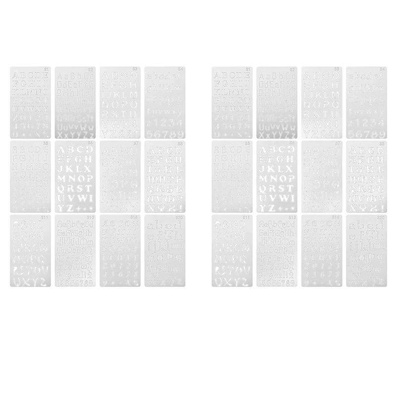 BEST24 Pcs Alphabet Stencils Reusable Letter Painting Stencils Plastic DIY Drawing Spraying Scale Templates
BEST24 Pcs Alphabet Stencils Reusable Letter Painting Stencils Plastic DIY Drawing Spraying Scale Templates